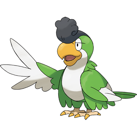 Squawkabilly-green-plumage